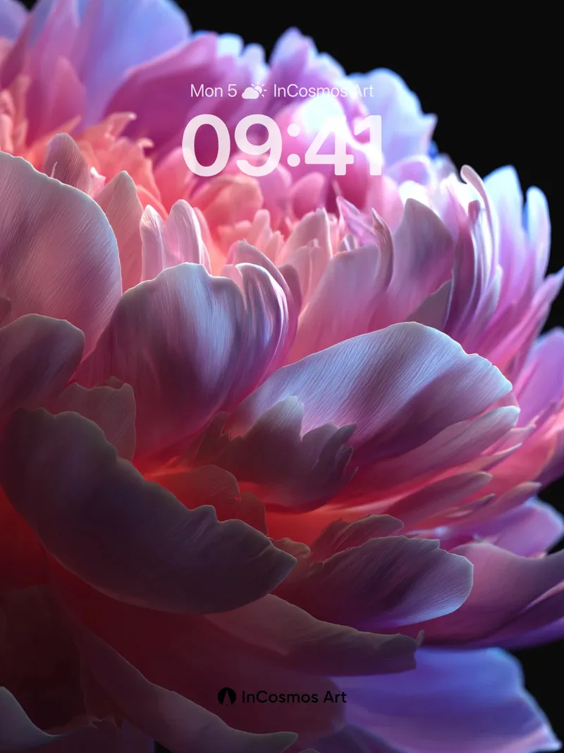 Luminous Petal Wallpaper with Ethereal Hues