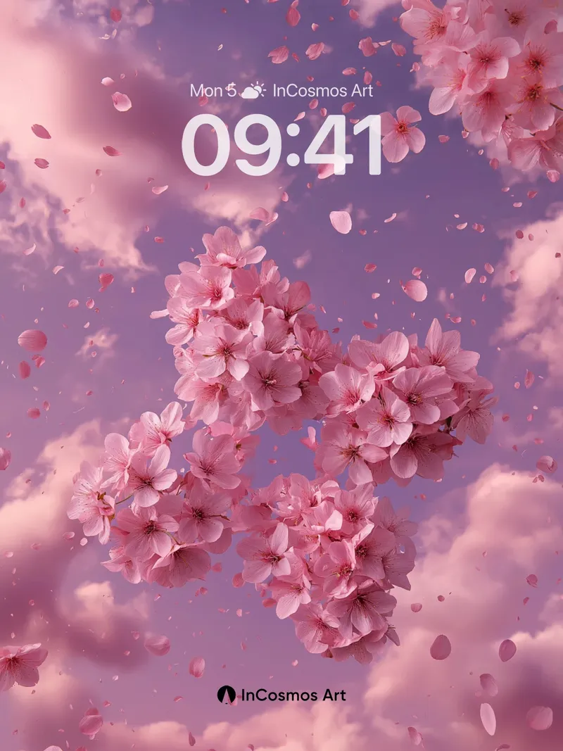 Floating Sakura Wallpaper with Petal Drift