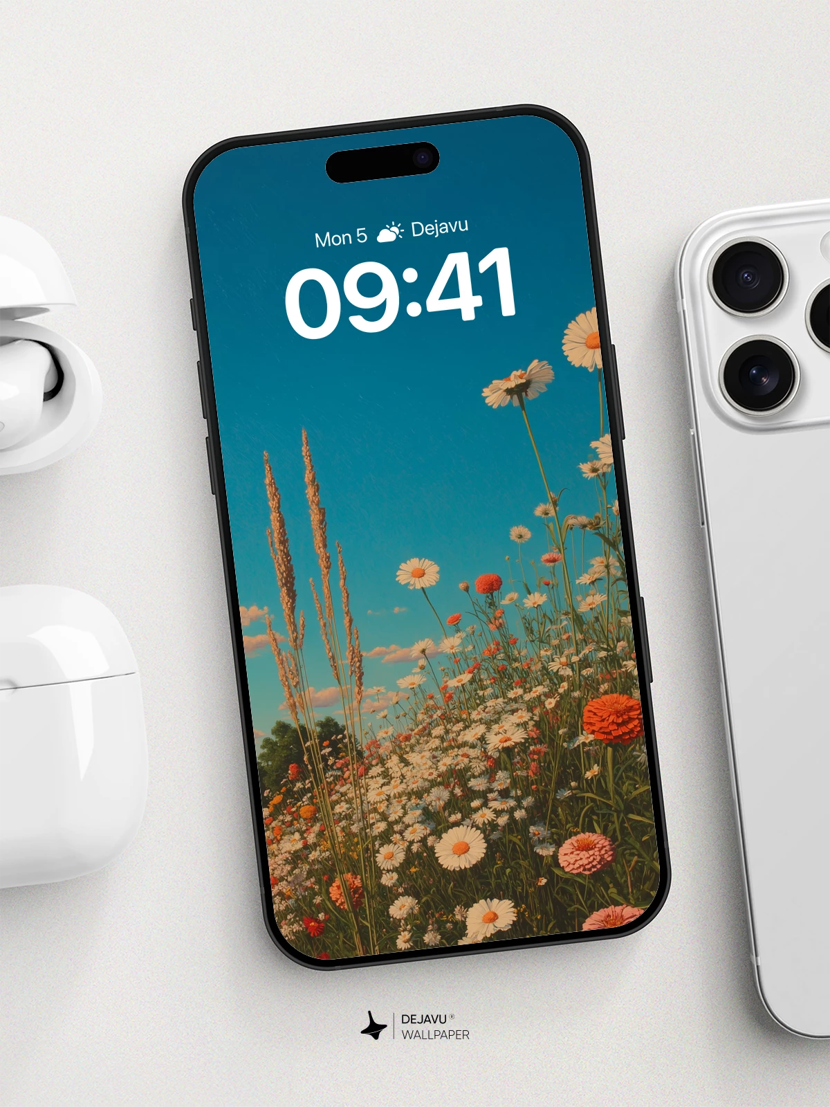 Wildflower Meadow Wallpaper 8K for iPhone and Android