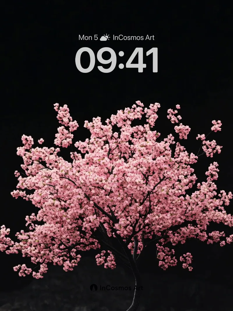 Silent Bloom Wallpaper with Midnight Roots