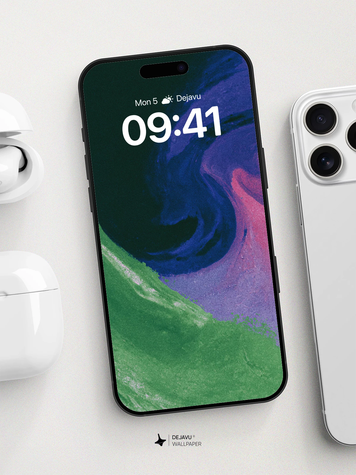 Abstract Wave Fusion Wallpaper 8K for iPhone and Android