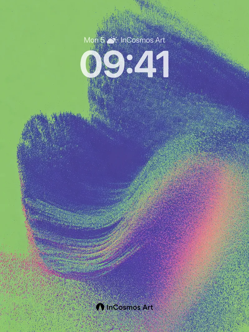 Electric Pulse Wallpaper with Neon Veins