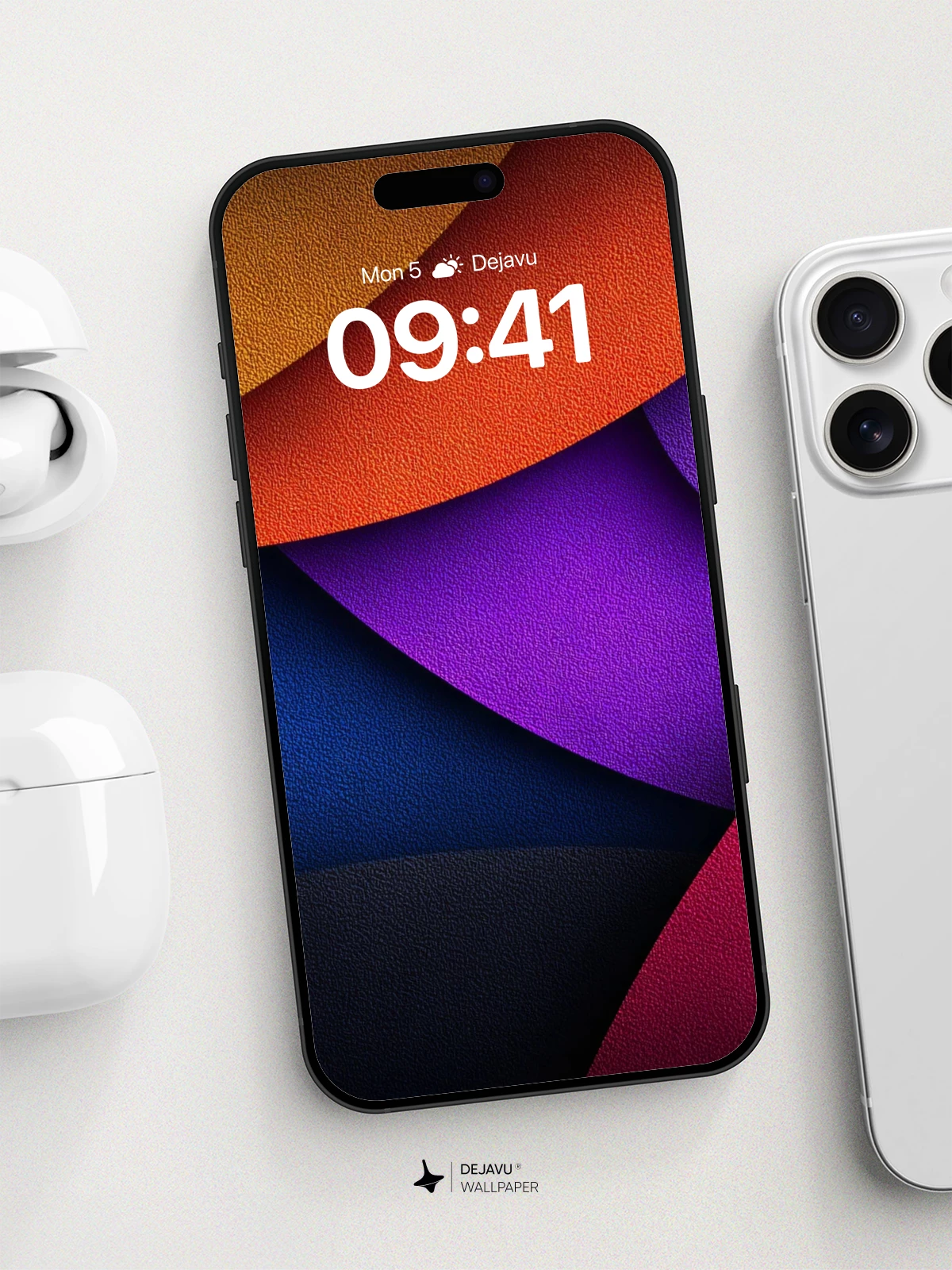 Vibrant Layered Abstract Wallpaper 8K for iPhone and Android