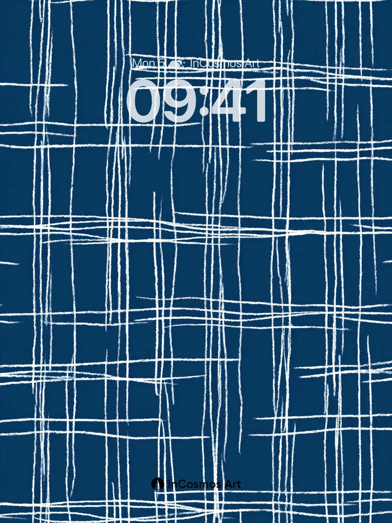 Calm Grid Wallpaper with Whispering Lines