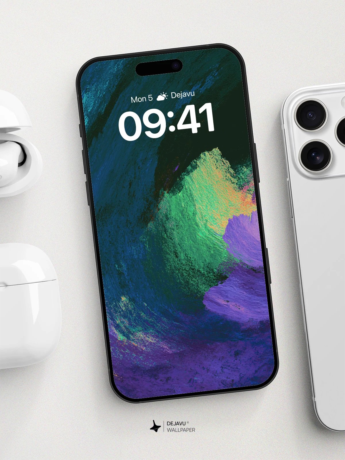 Abstract Color Wave Wallpaper 8K for iPhone and Android