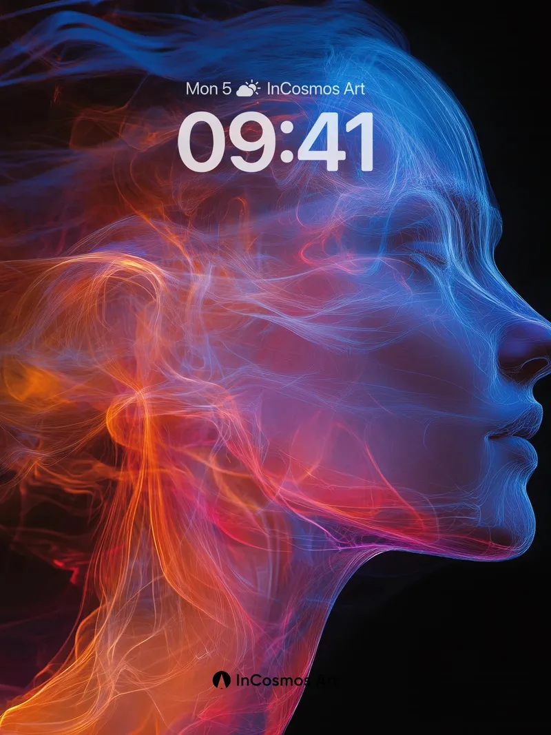 Neon Breath Wallpaper with Ethereal Flow