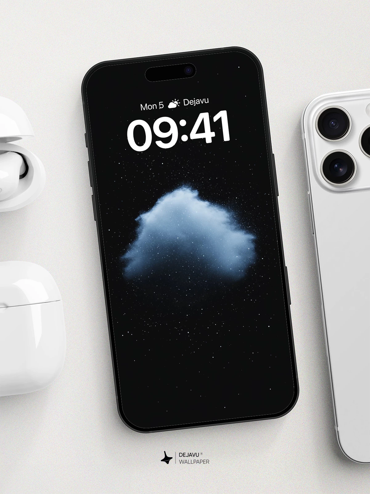 Surreal Cosmic Cloud Wallpaper 8K for iPhone and Android