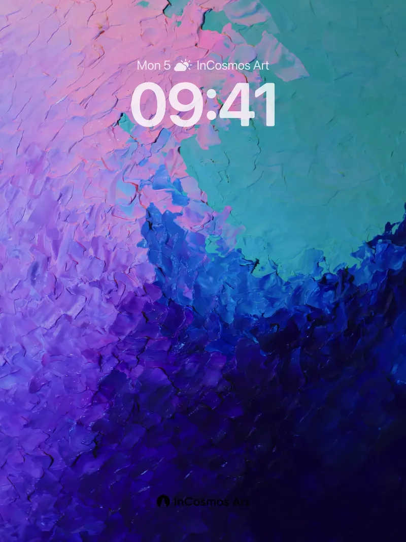 Luminous Wave Wallpaper with Textured Depth