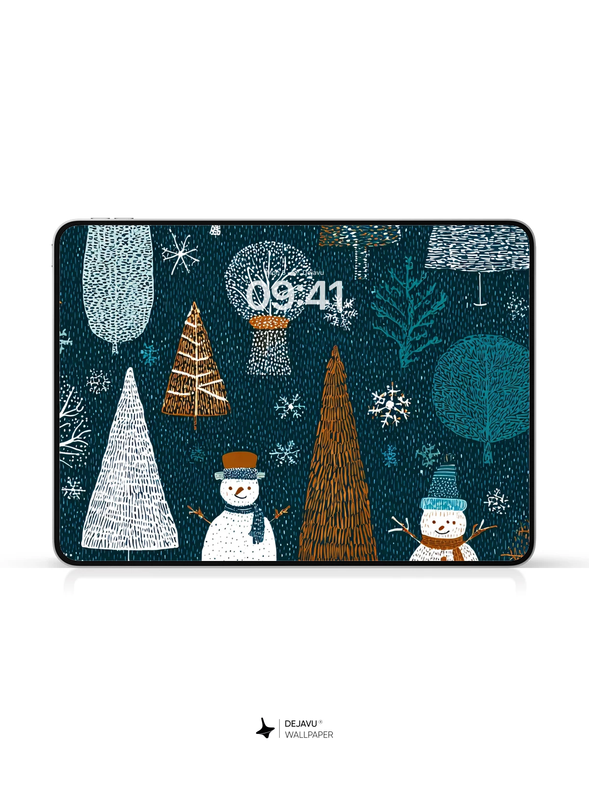 Whimsical Winter Forest Wallpaper 8K for iPhone and Android