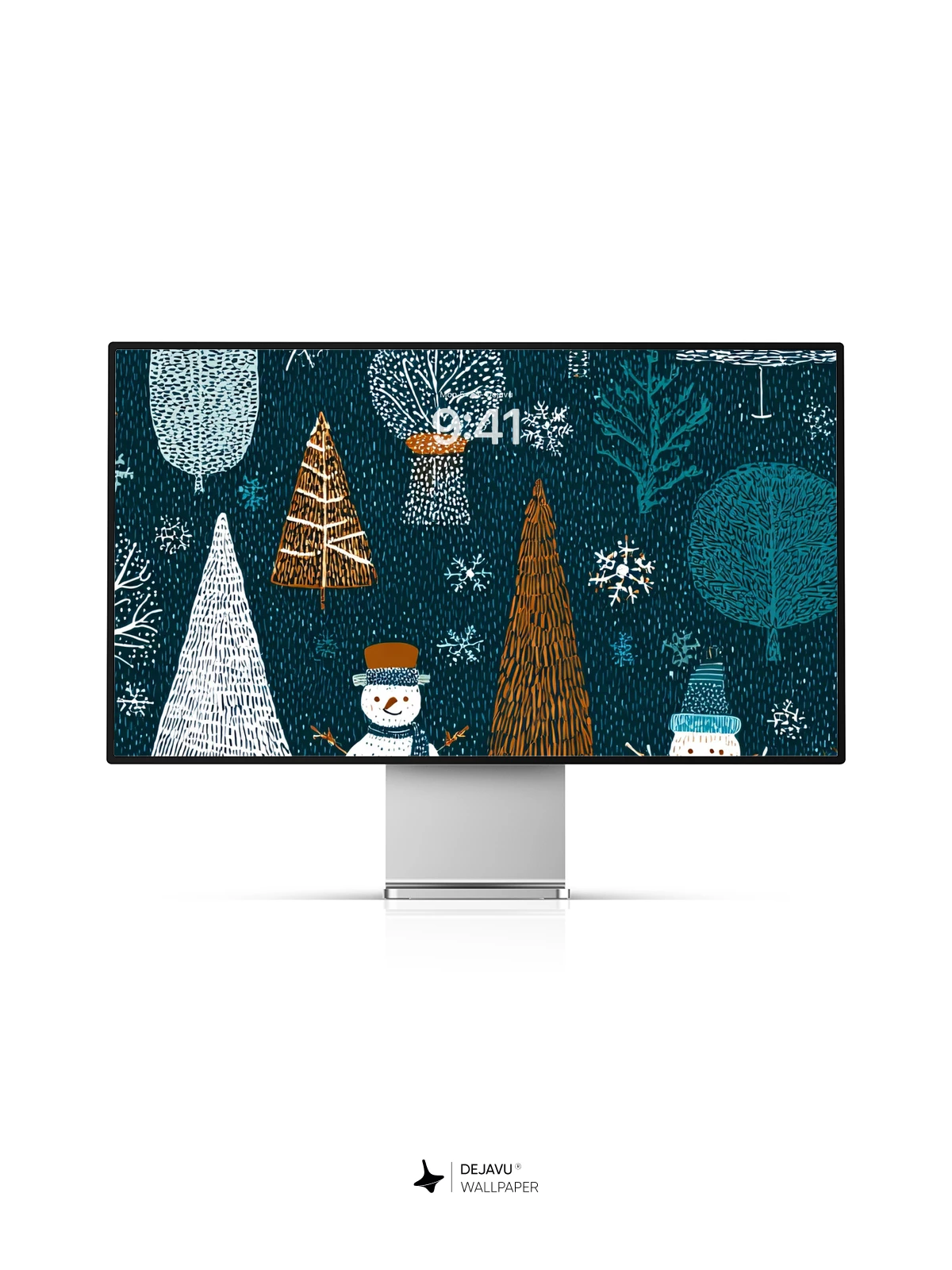 Whimsical Winter Forest Wallpaper 8K for iPhone and Android