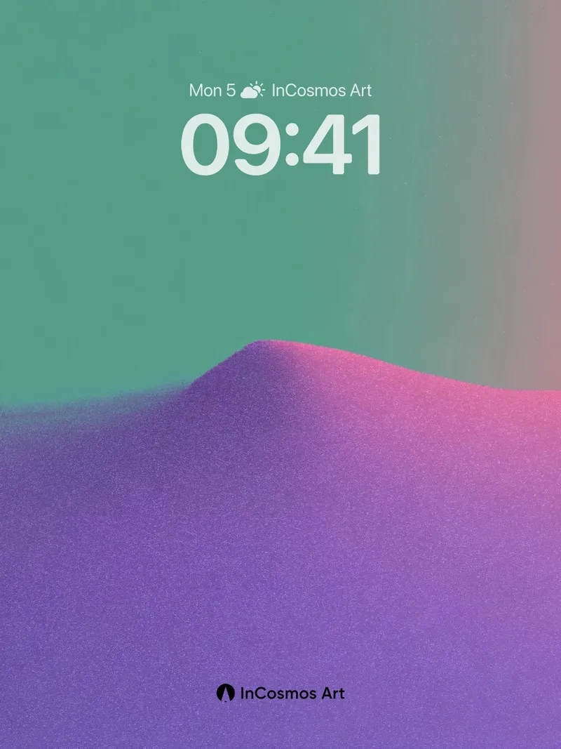 Luminous Dune Wallpaper with Ethereal Gradient