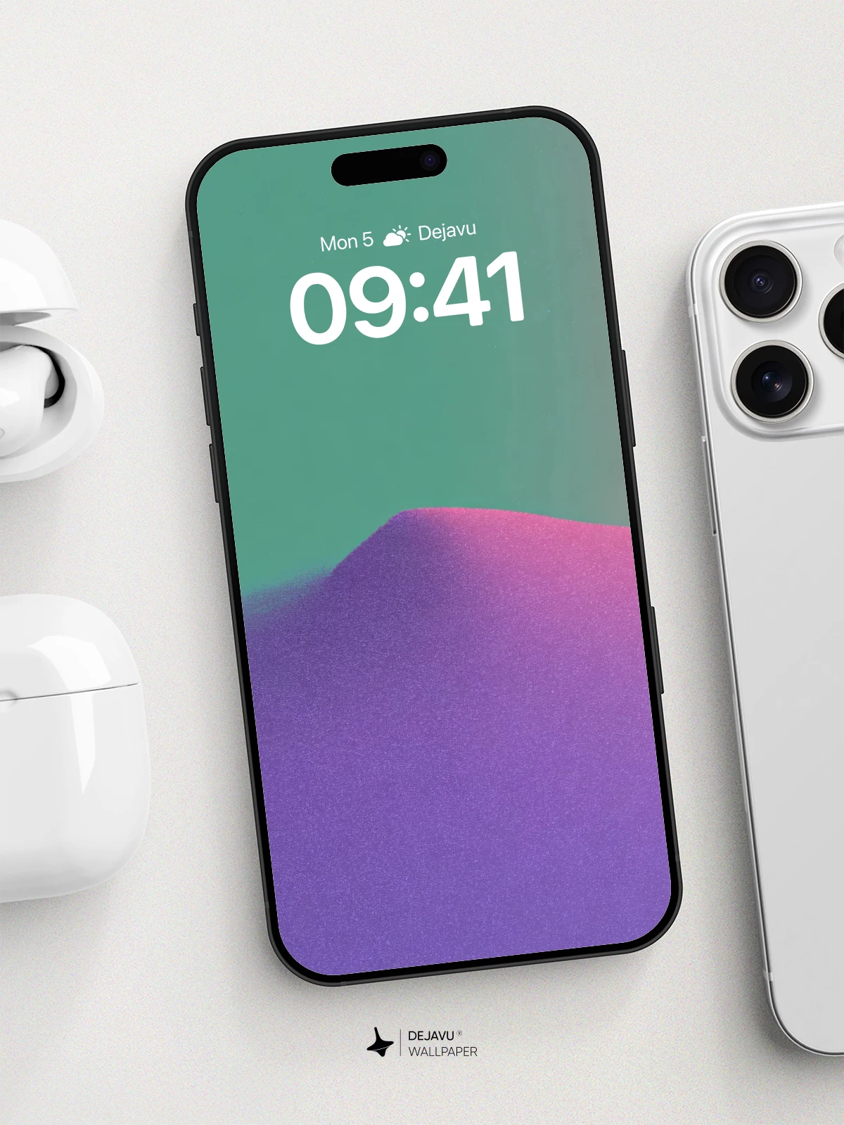 Abstract Gradient Landscape Wallpaper 8K for iPhone and Android