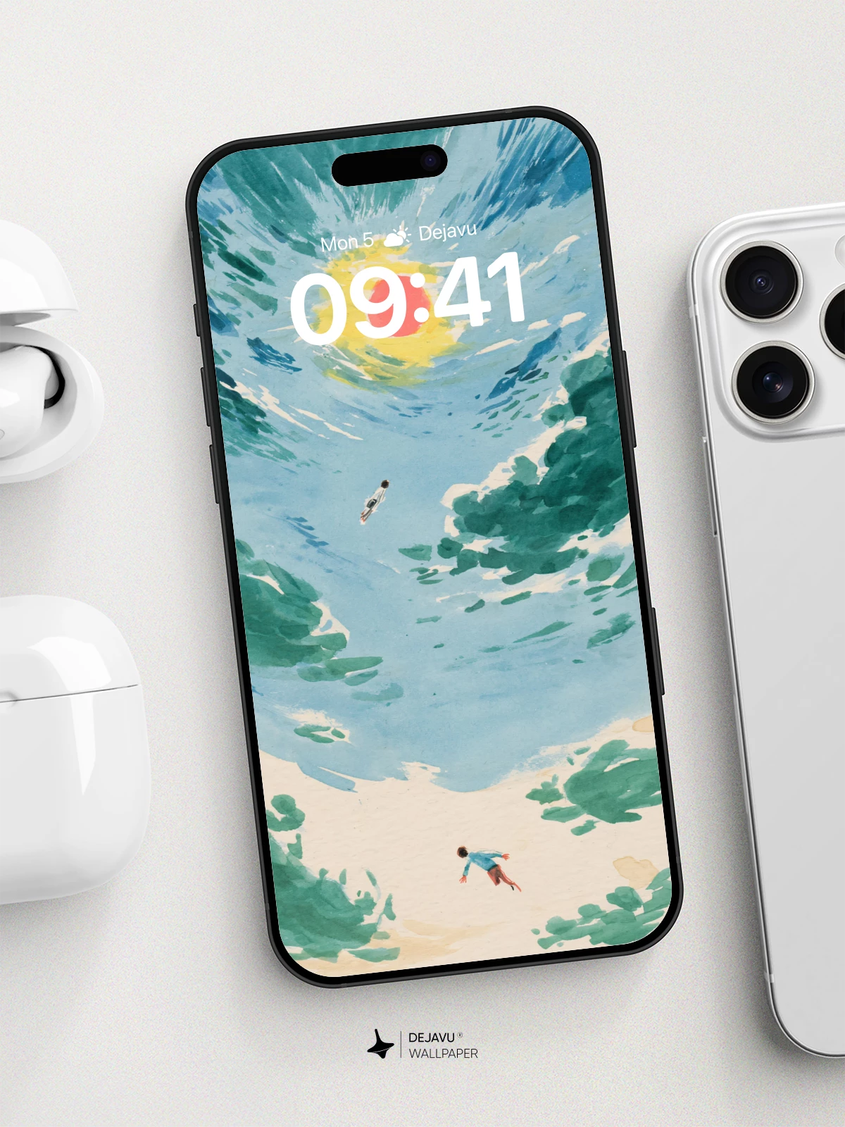 Surreal Ocean Sky Wallpaper 8K for iPhone and Android