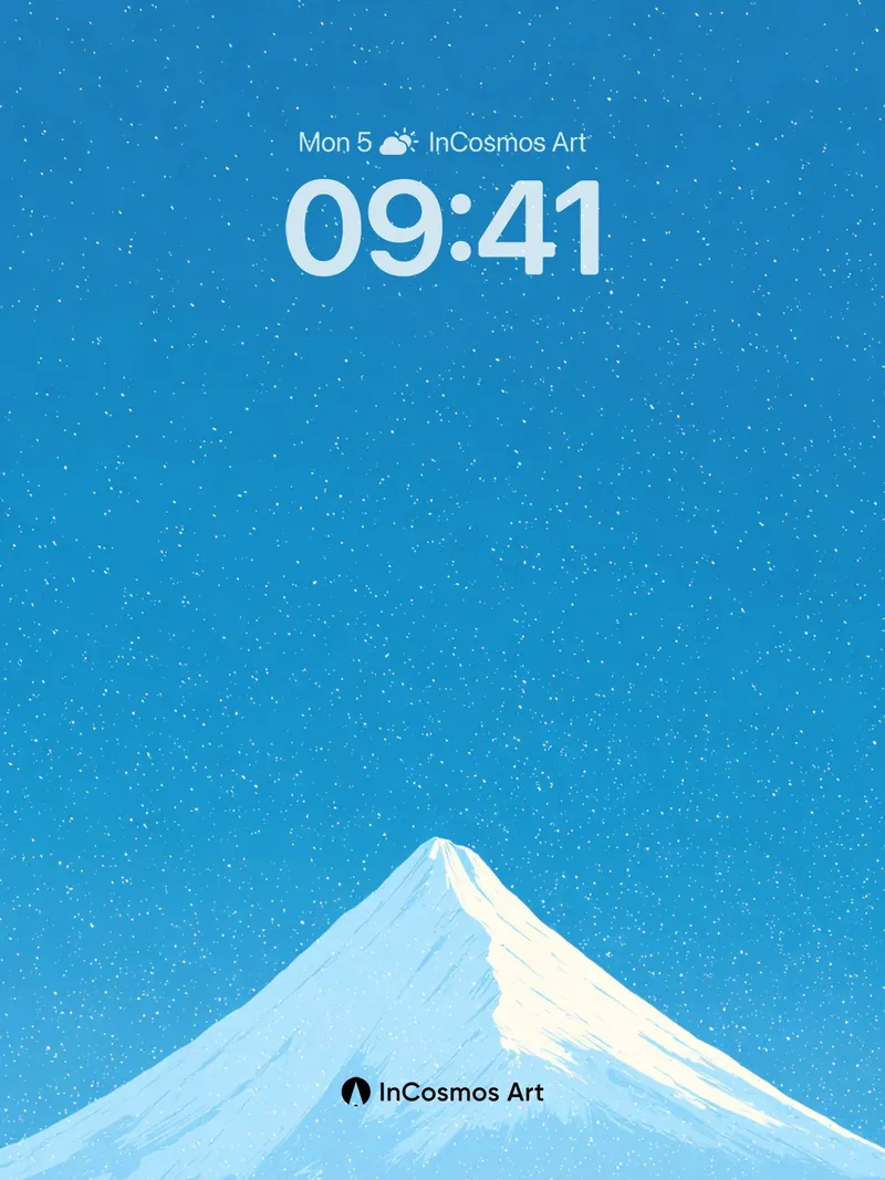 Serenity Snowcap Wallpaper with Whispering Peaks