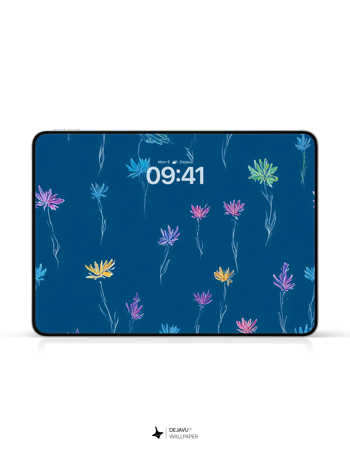 Whimsical Floral Pattern Wallpaper 8K for iPhone and Android