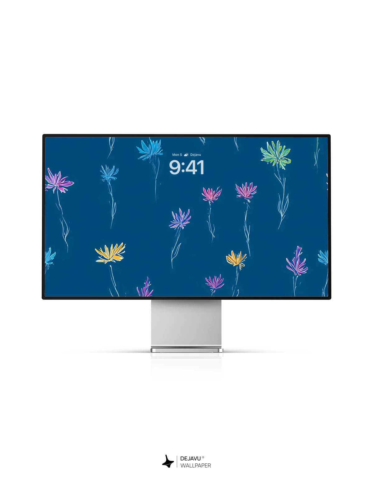Whimsical Floral Pattern Wallpaper 8K for iPhone and Android