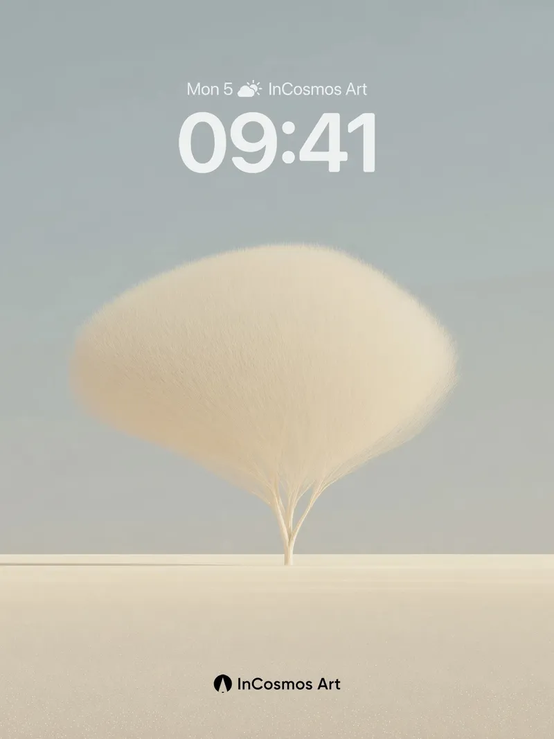 Serenity Bloom Wallpaper with Ethereal Canopy