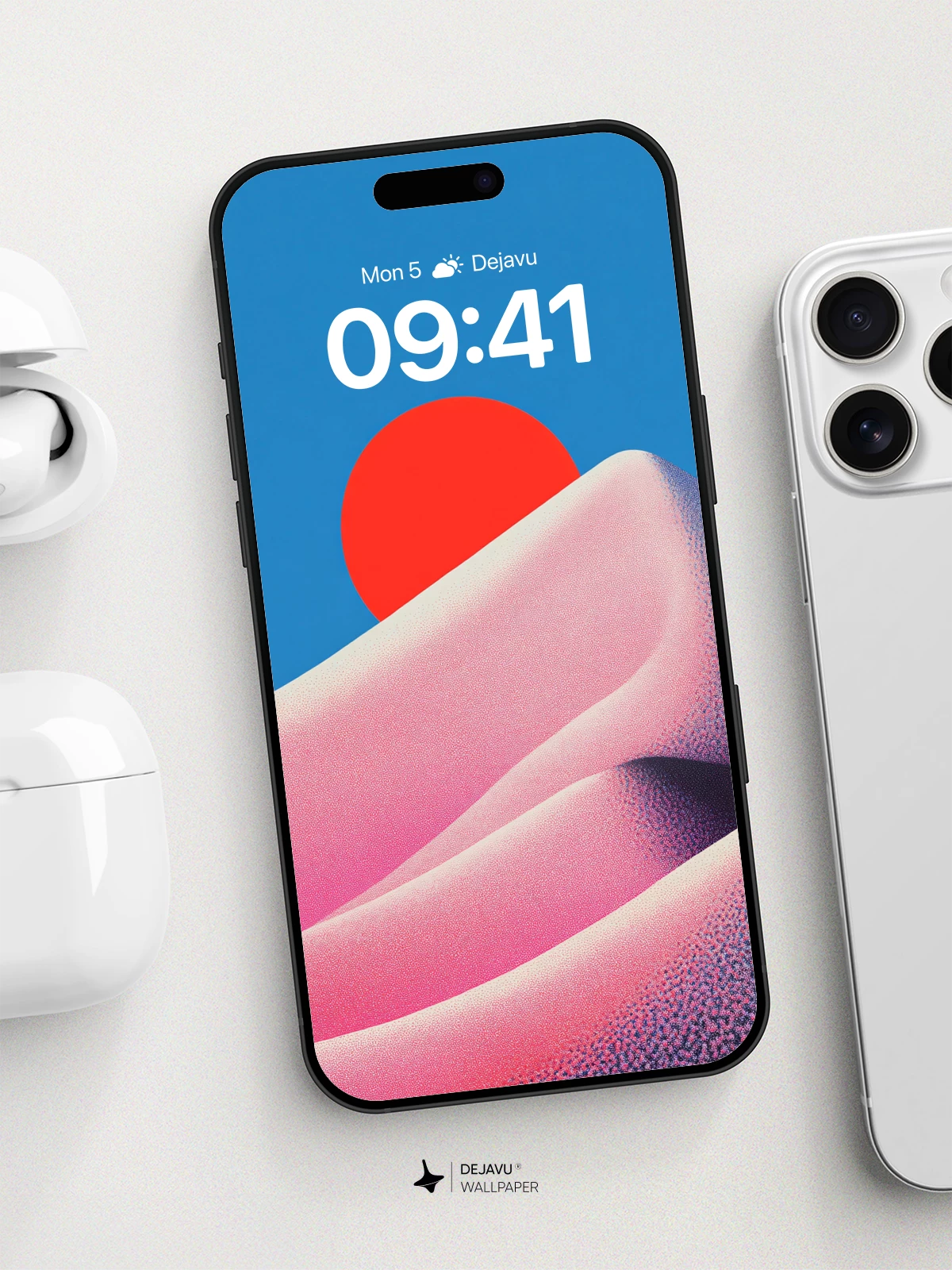 Desert Sun Rise Wallpaper 8K for iPhone and Android