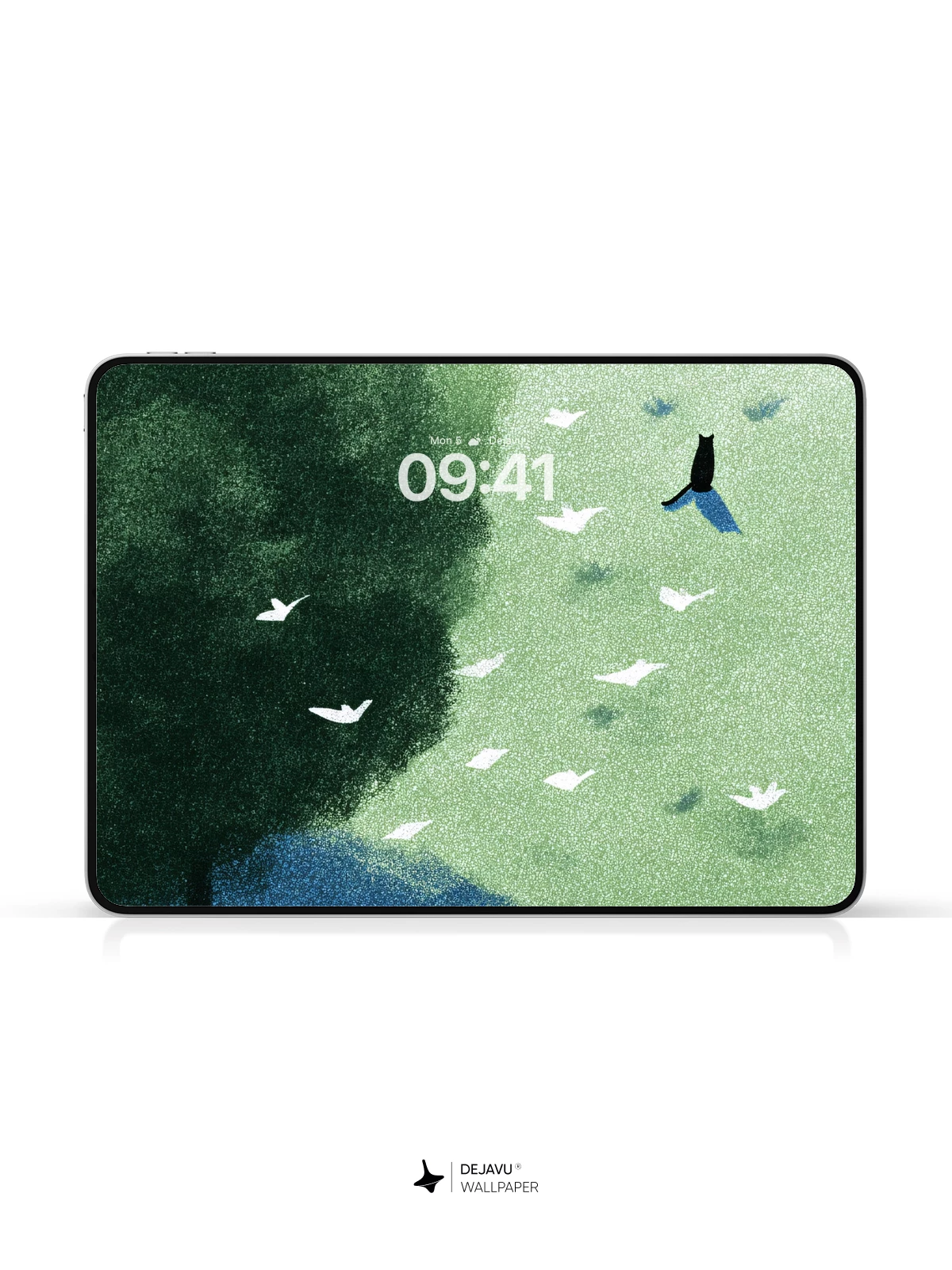 Minimalist Tree and Birds Wallpaper 8K for iPhone and Android