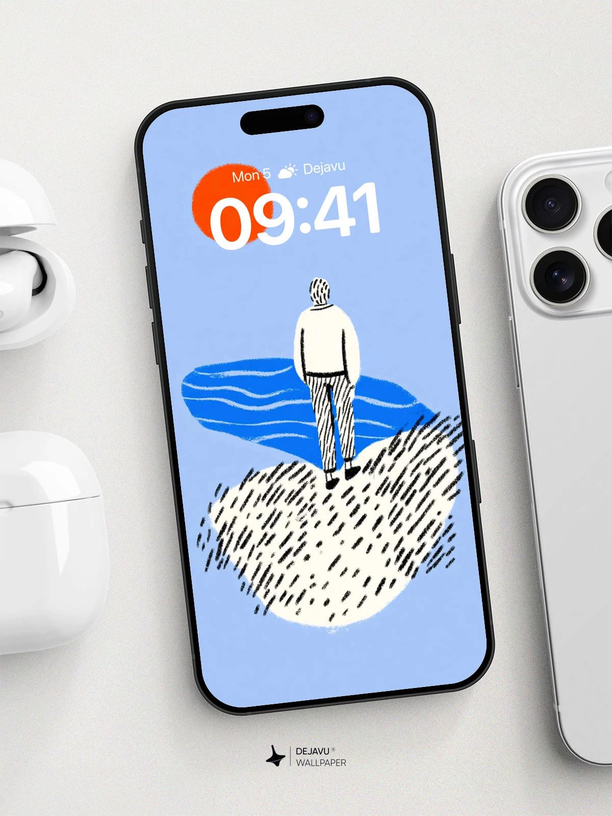 Minimalist Solitude Wallpaper 8K for iPhone and Android