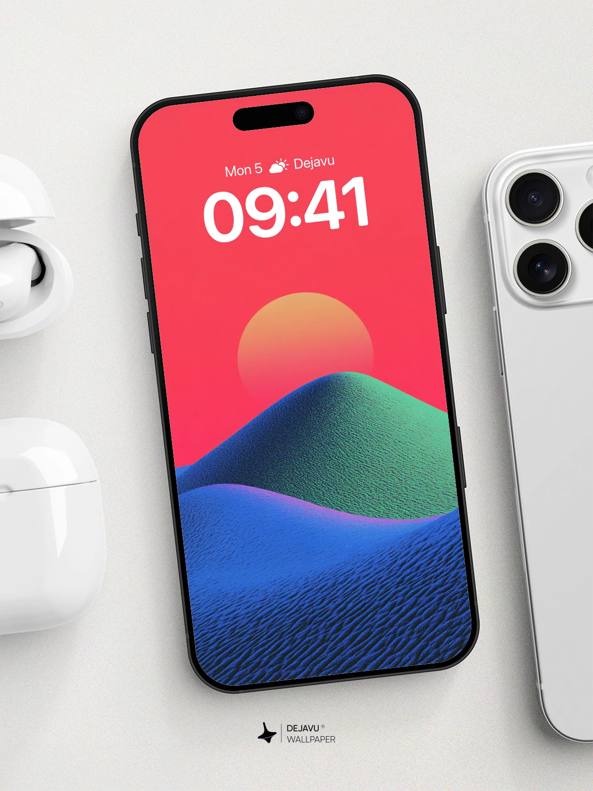 Surreal Desert Horizon Wallpaper 8K for iPhone and Android