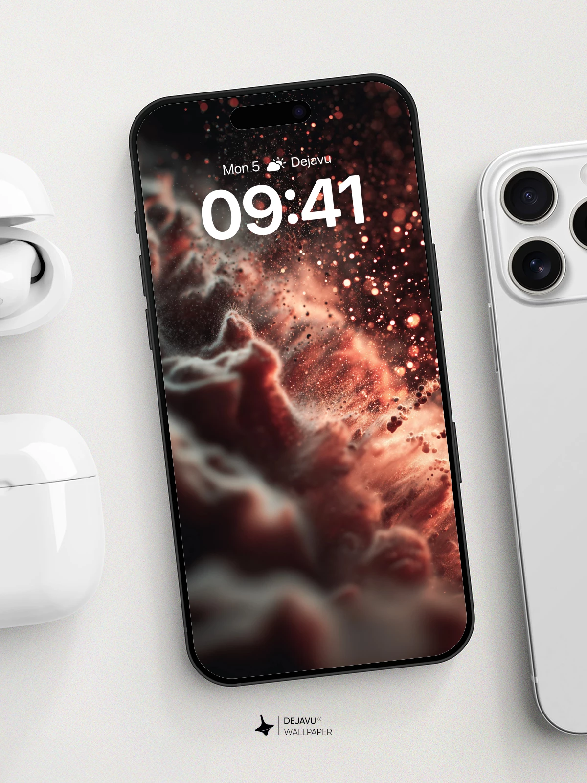 Cosmic Nebula Wave Wallpaper 8K for iPhone and Android