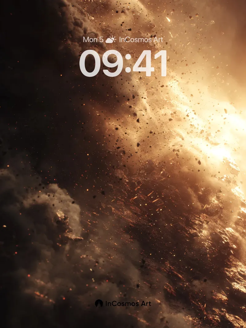 Cinderstorm Wallpaper with Celestial Embers