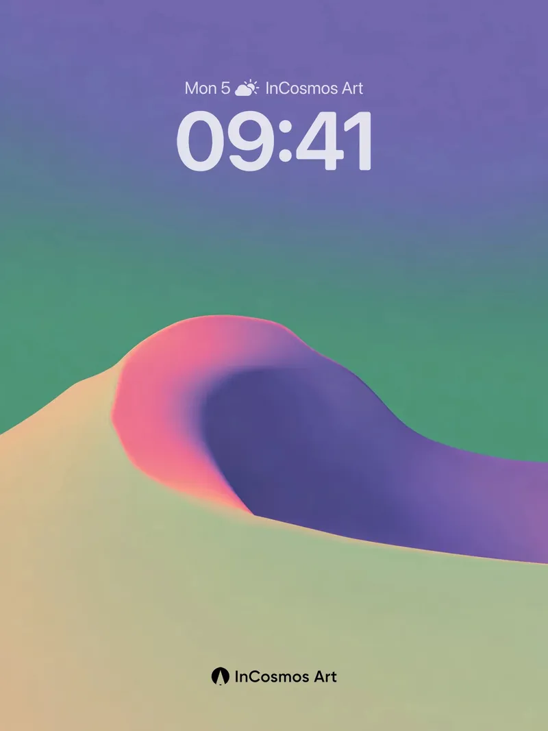 Surreal Dune Wallpaper with Floating Shadow