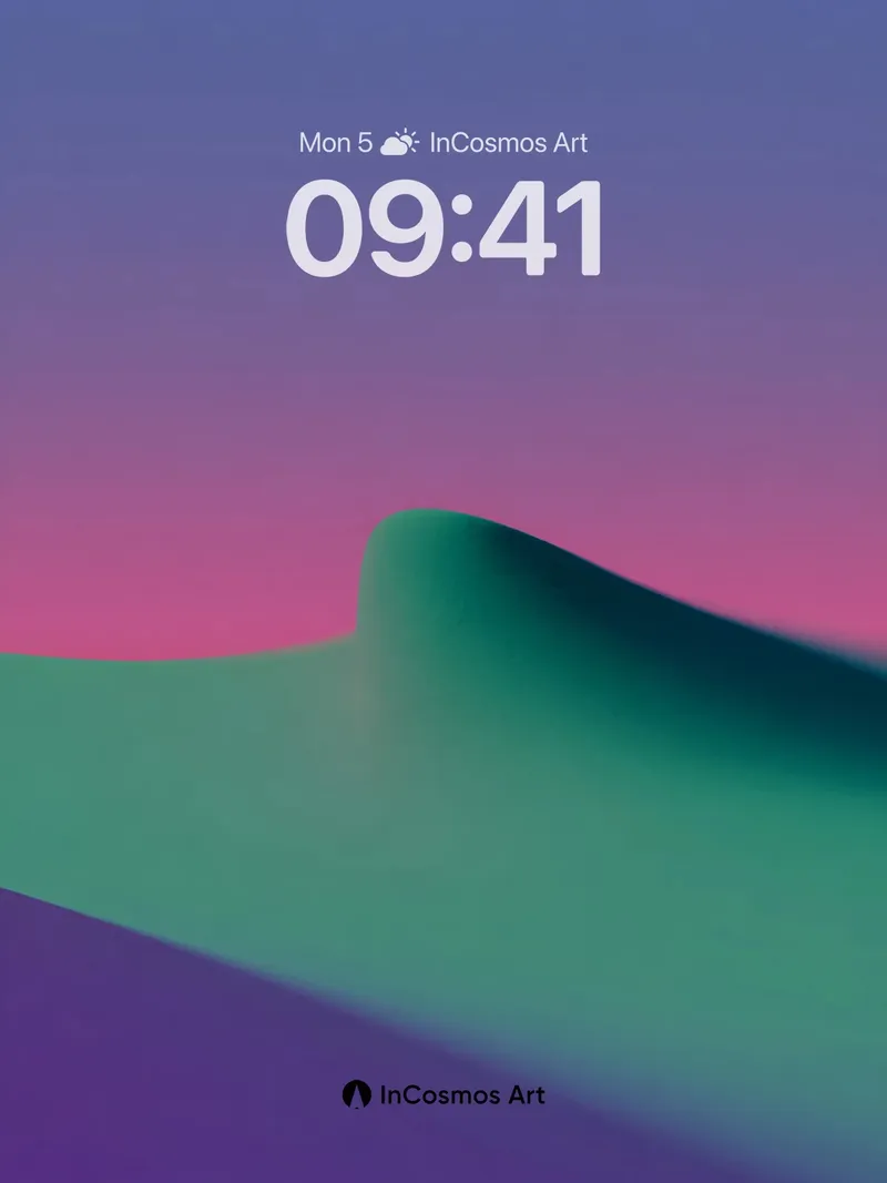 Serenity Wave Wallpaper with Ethereal Hues