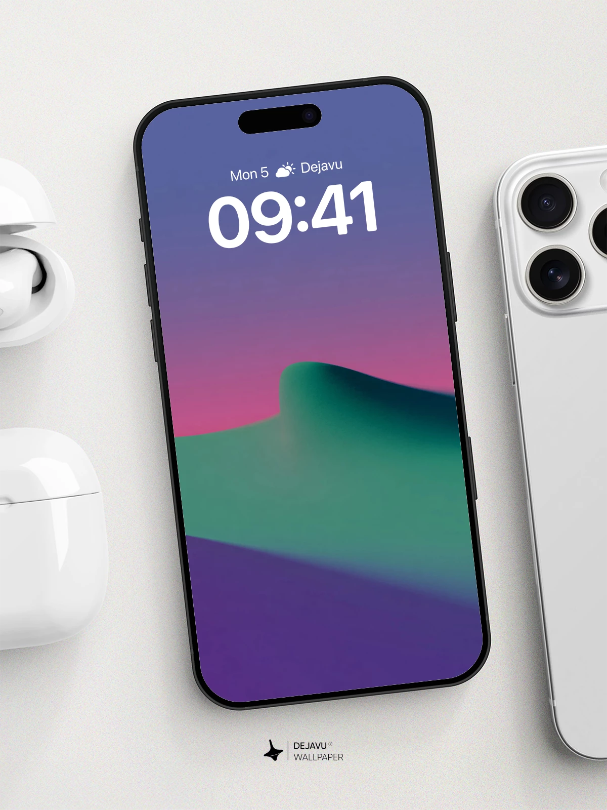 Abstract Gradient Landscape Wallpaper 8K for iPhone and Android