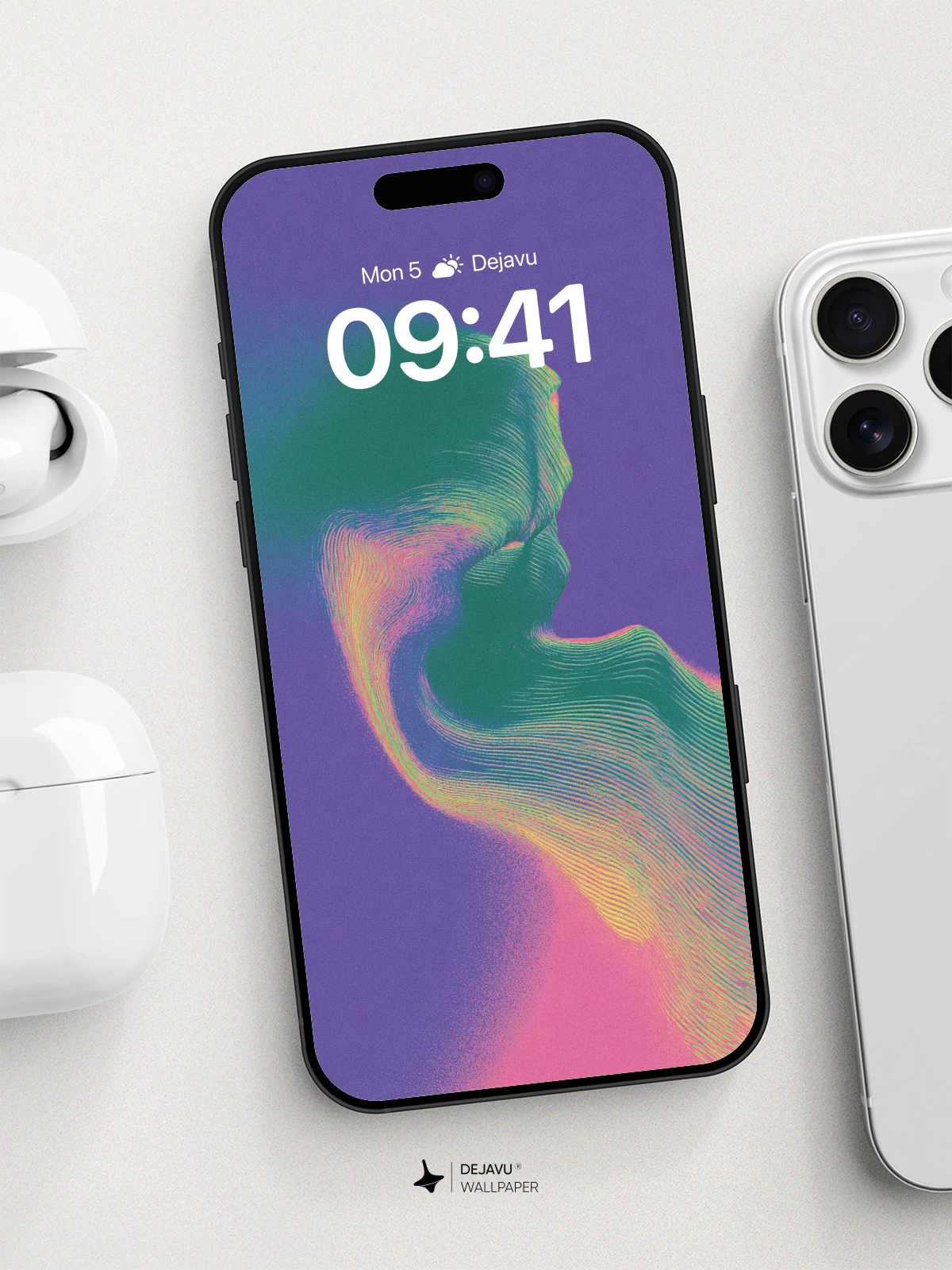 Abstract Wave Form Wallpaper 8K for iPhone and Android