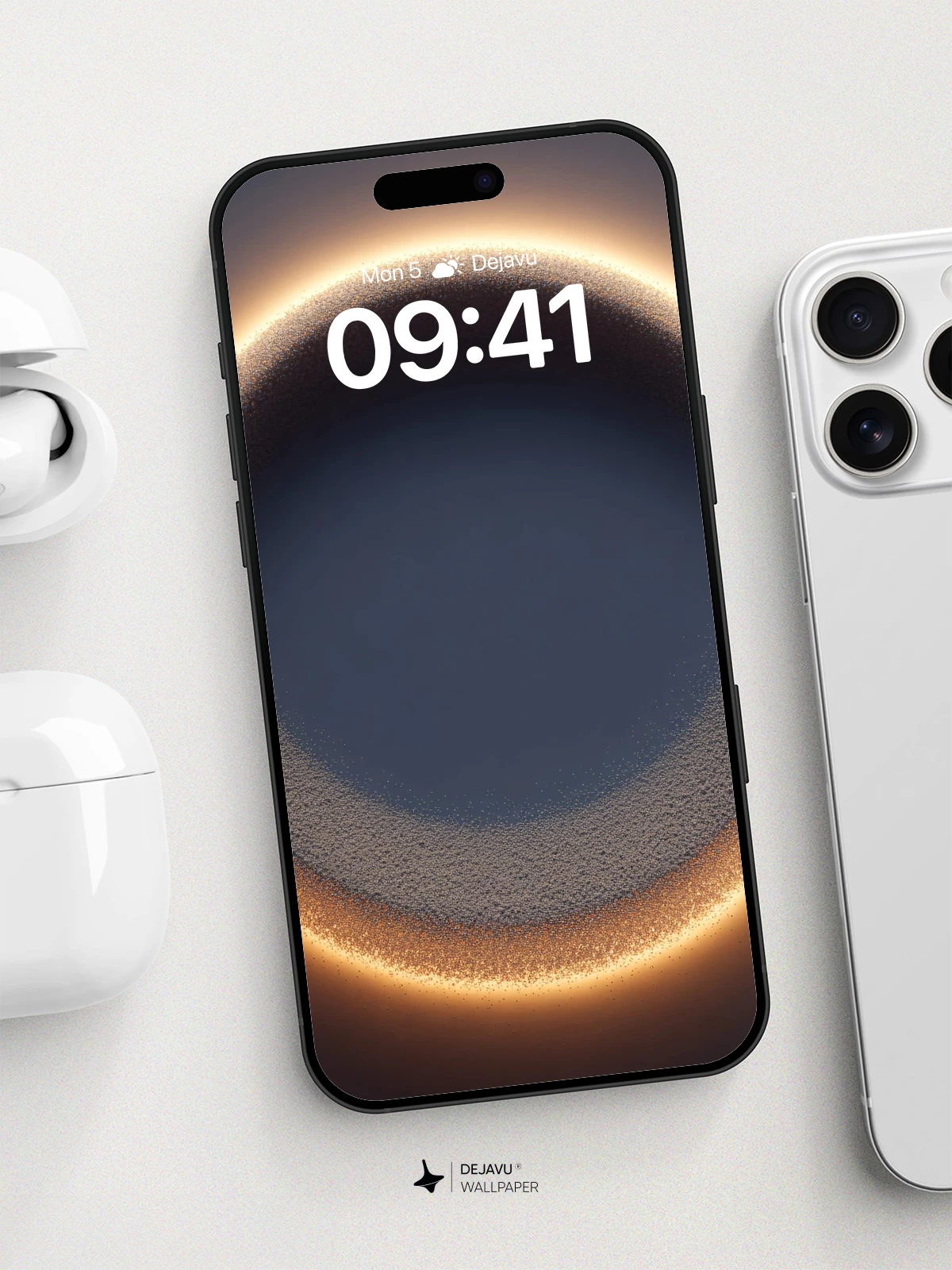 Glowing Ring Abyss Wallpaper 8K for iPhone and Android