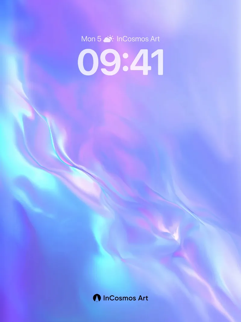 Luminous Veil Wallpaper with Ethereal Flow