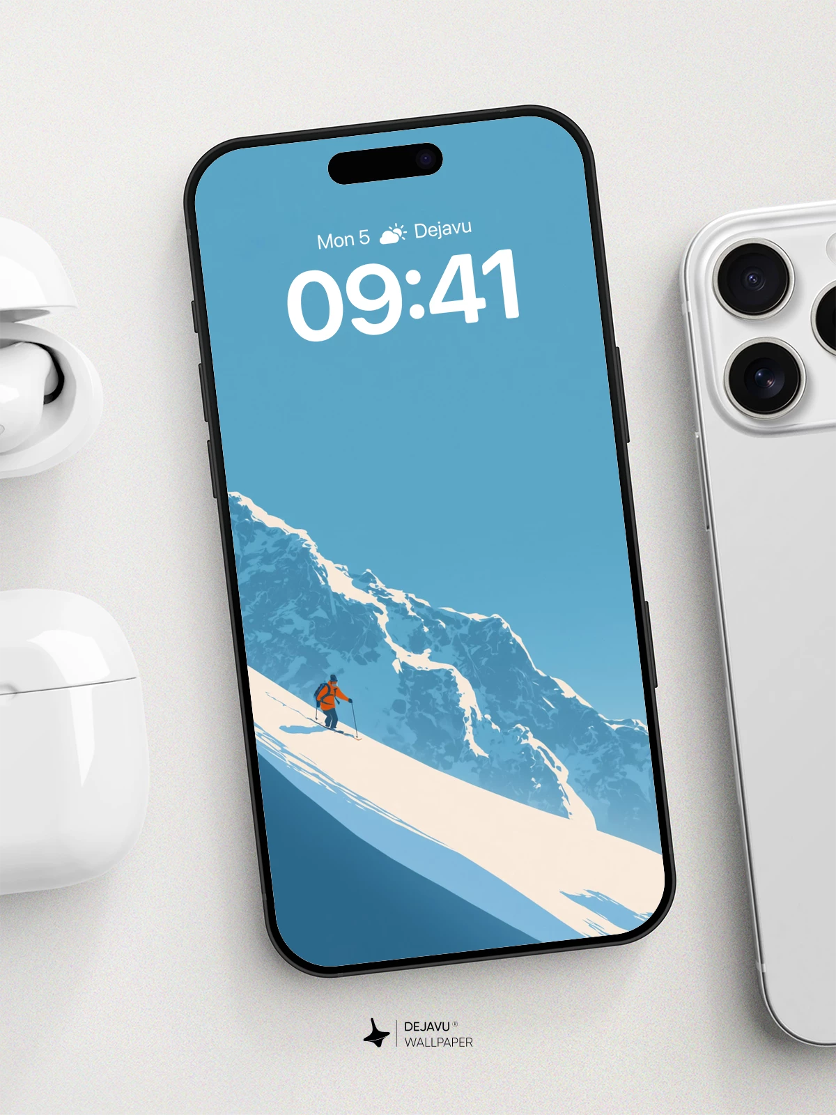 Alpine Climber Wallpaper 8K for iPhone and Android