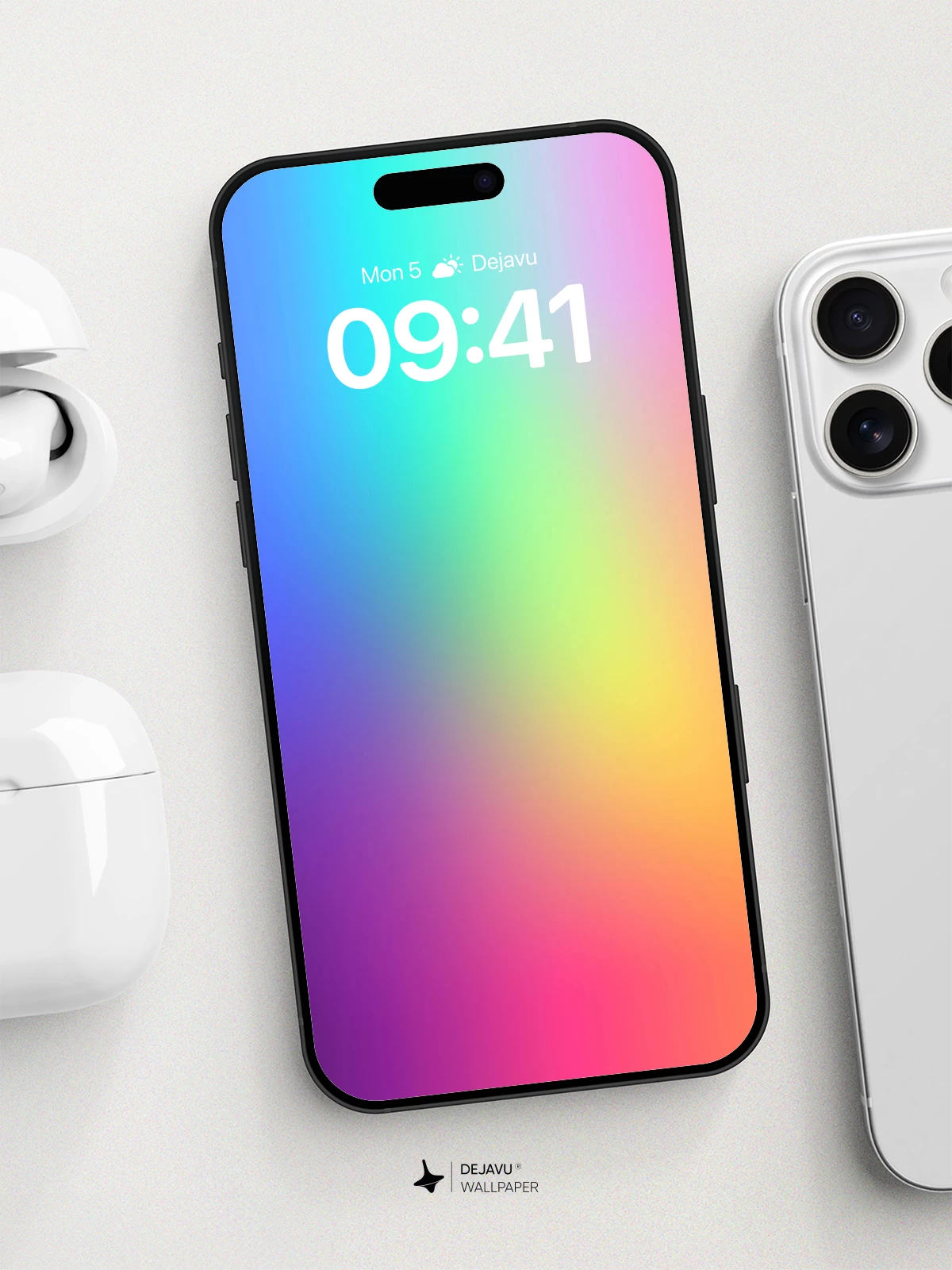 Rainbow Gradient Wallpaper 8K for iPhone and Android