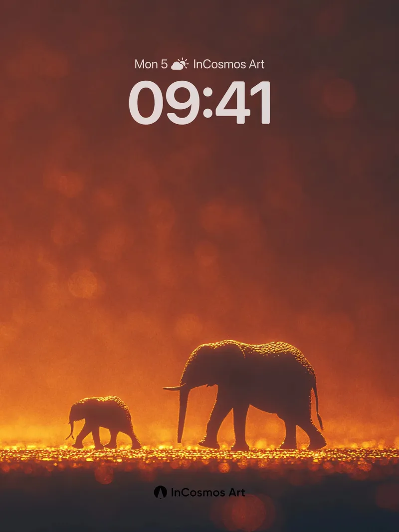 Golden Silence Wallpaper with Dusk Echoes