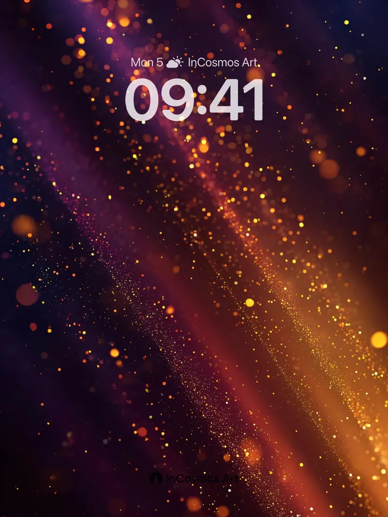 Luminous Dust Wallpaper with Celestial Trails