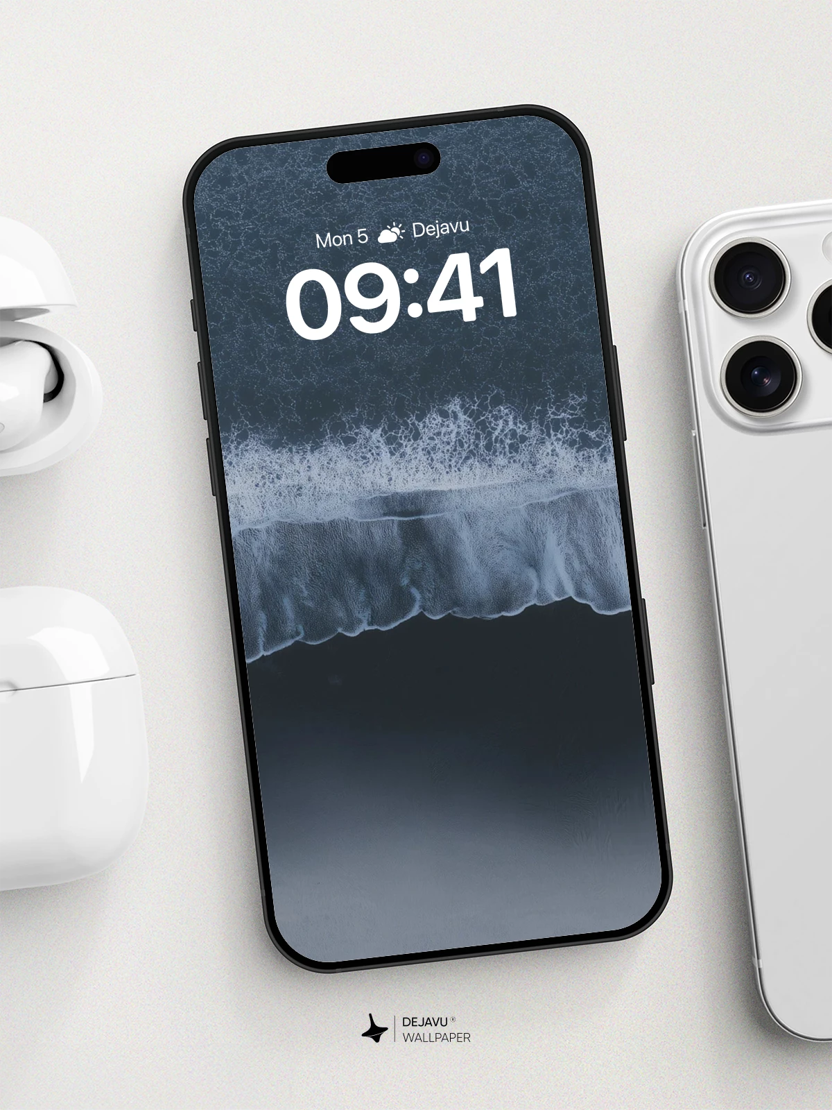 Ocean Edge Abstract Wallpaper 8K for iPhone and Android