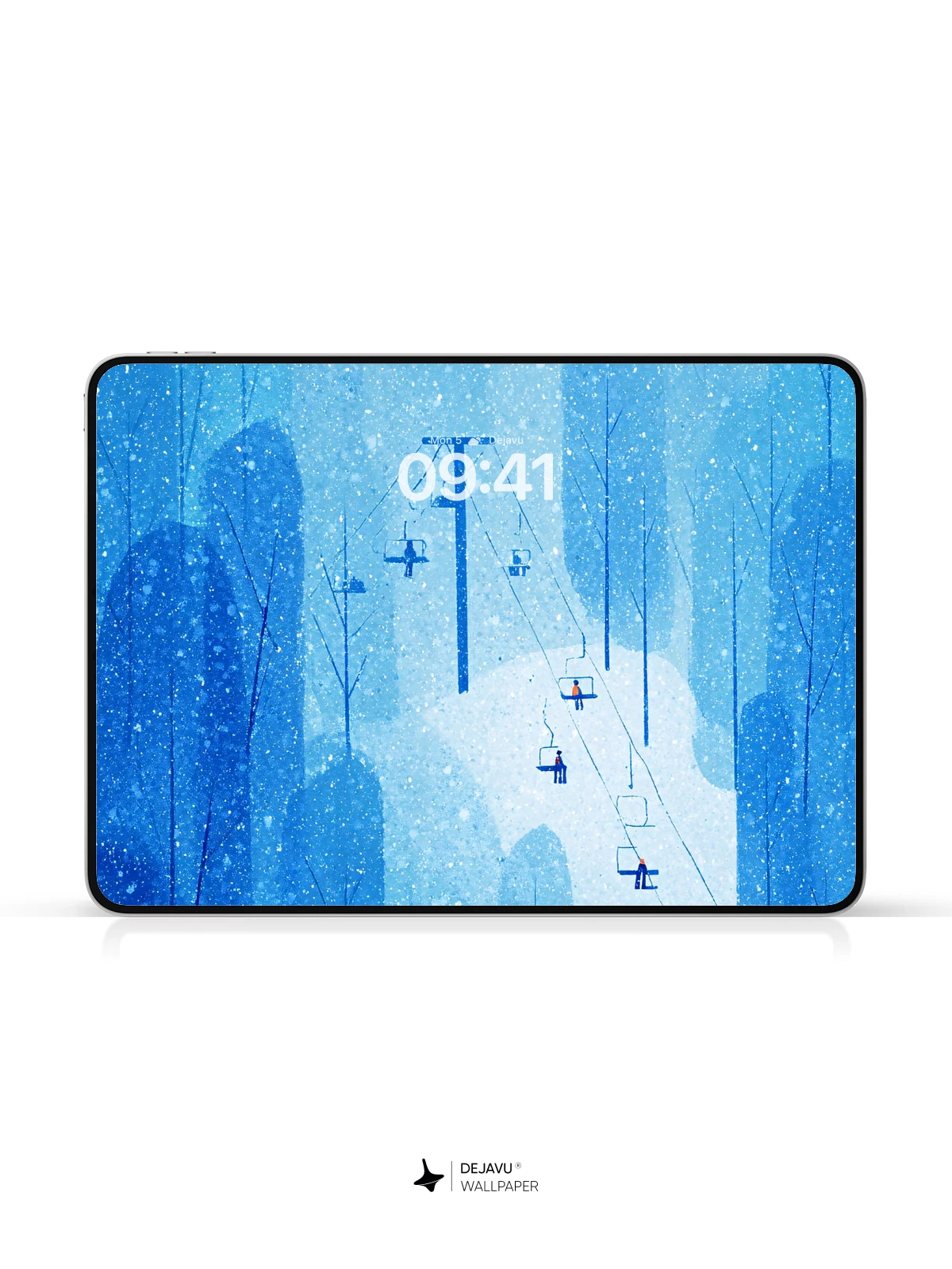 Winter Ski Resort Wallpaper 8K for iPhone and Android