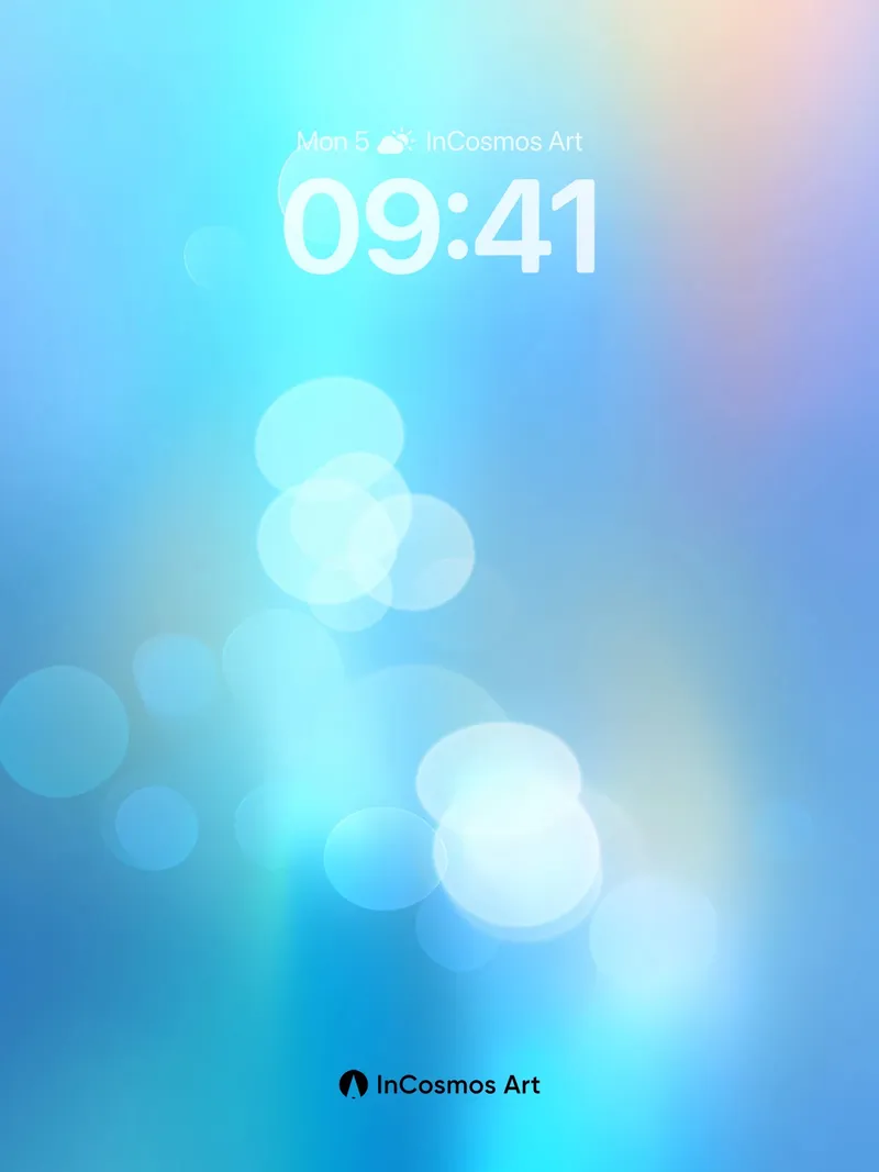 Celestial Bloom Wallpaper with Ethereal Light Trails