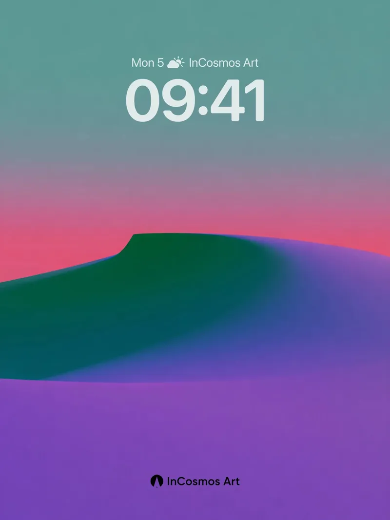Surreal Dune Wallpaper with Gradient Horizon