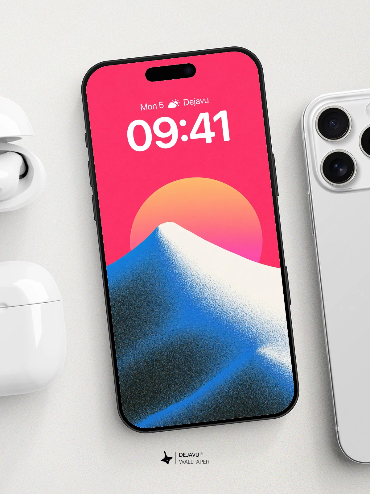 Vibrant Mountain Sunrise Wallpaper 8K for iPhone and Android