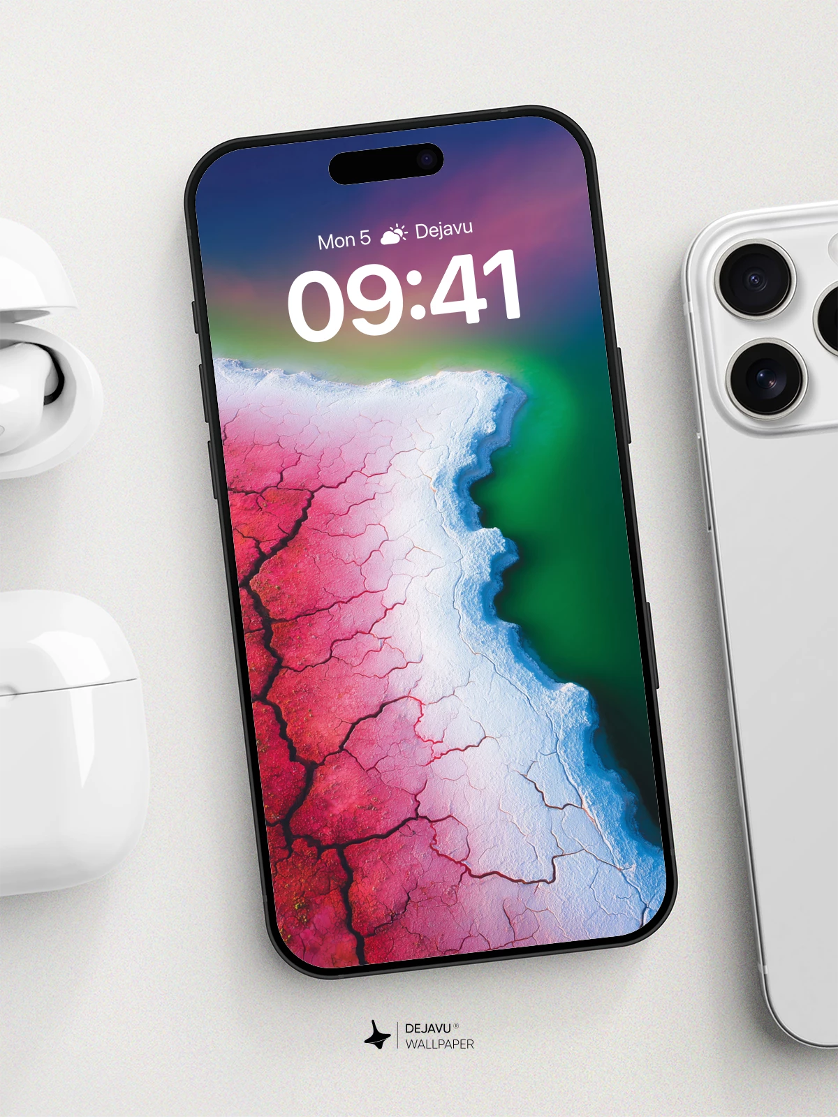 Surreal Cracked Earth Wallpaper 8K for iPhone and Android