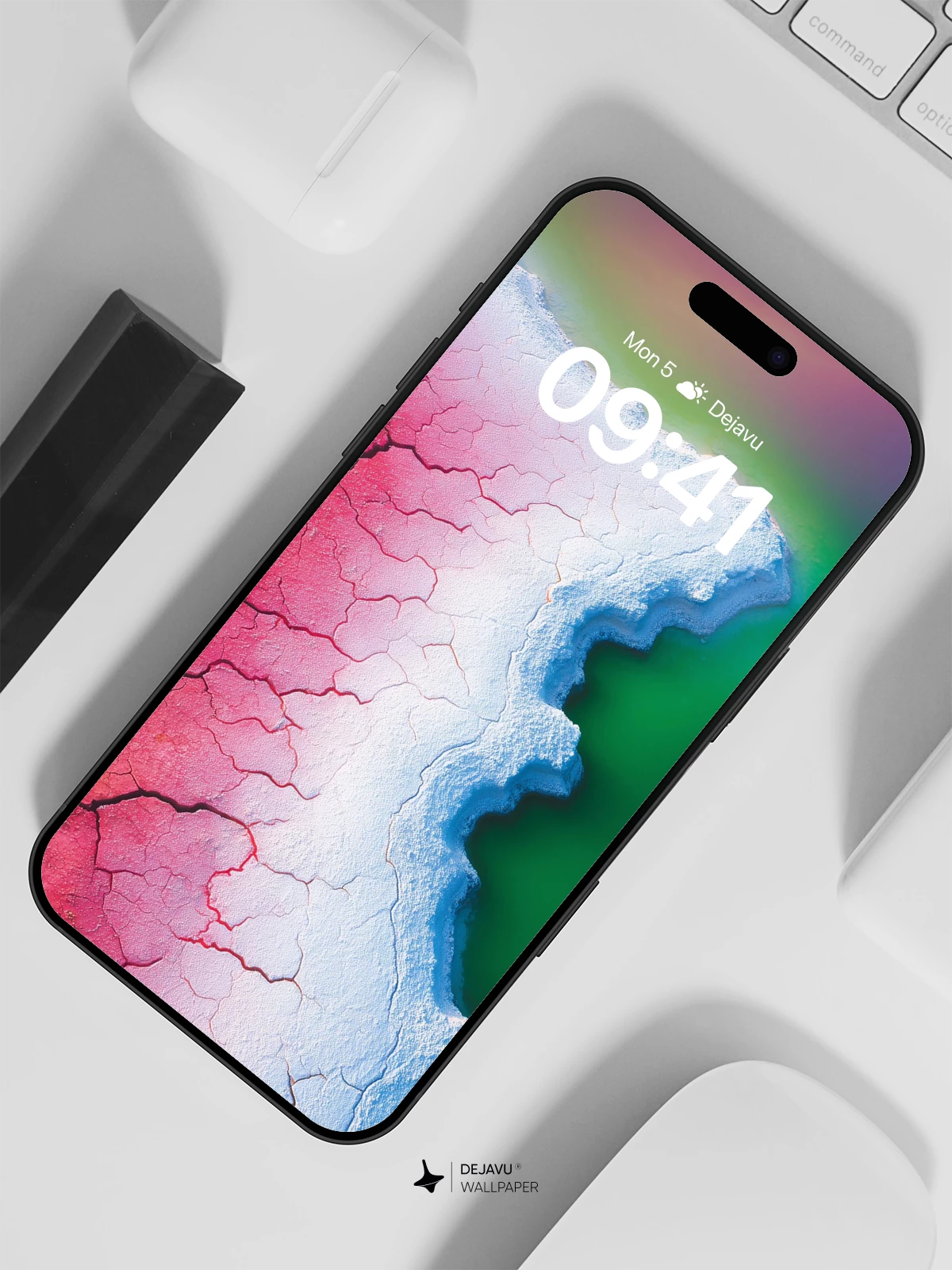 Surreal Cracked Earth Wallpaper 8K for iPhone and Android