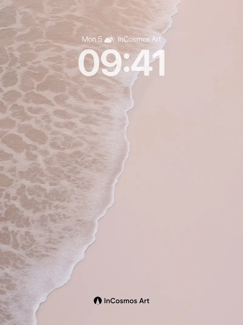 Serenity Wave Wallpaper with Soft Foam Edge