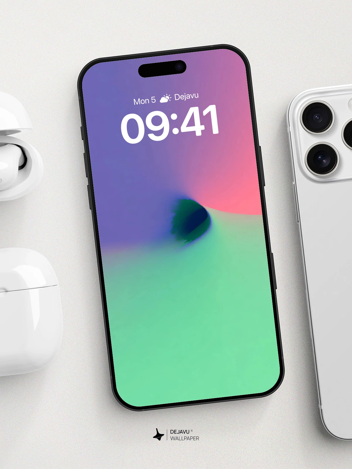 Abstract Gradient Fusion Wallpaper 8K for iPhone and Android