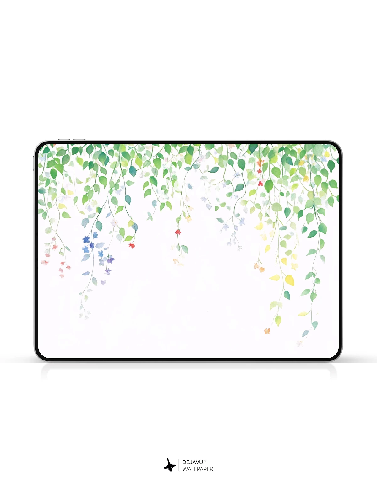Watercolor Vine Garden Wallpaper 8K for iPhone and Android