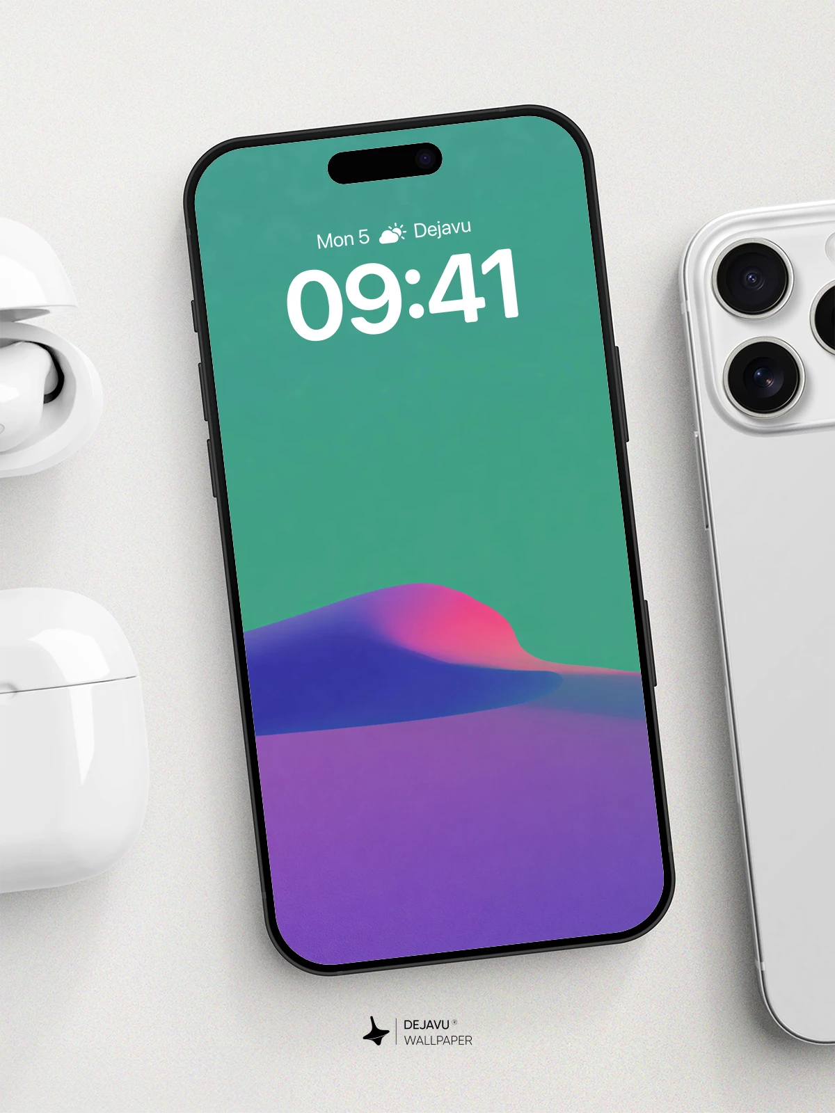 Abstract Gradient Landscape Wallpaper 8K for iPhone and Android