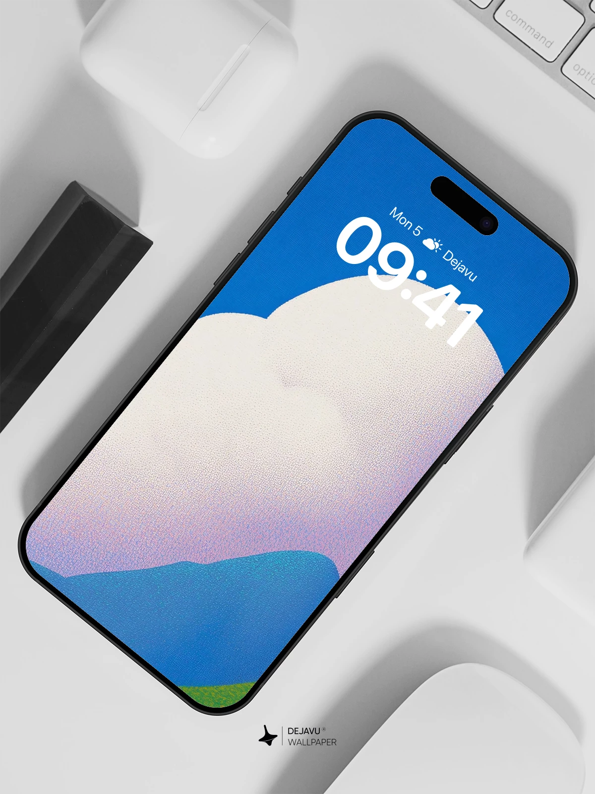 Surreal Cloud Mountain Wallpaper 8K for iPhone and Android
