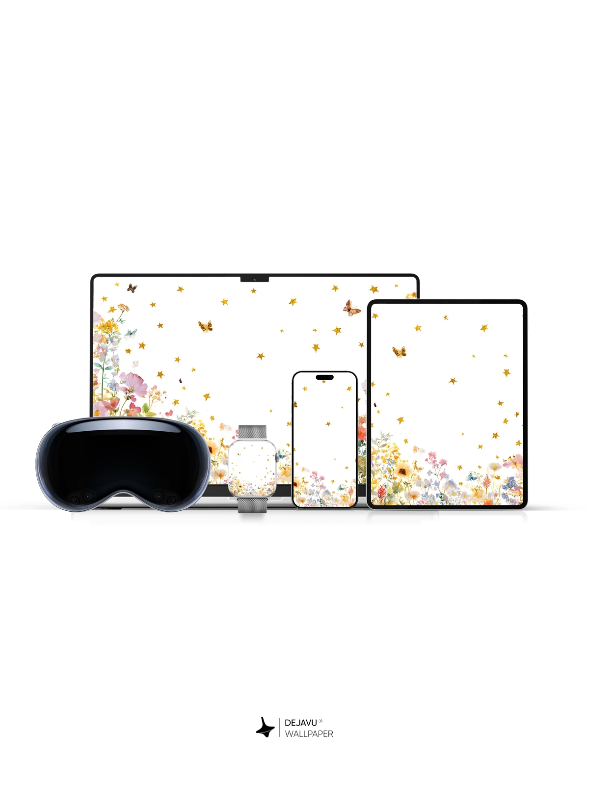 Whimsical Floral Garden Wallpaper 8K for iPhone and Android